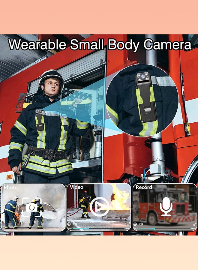 Ultra HD 1080P WiFi Mini Camera Portable Sports DV Camera, Included 128G Card, Small Digital Video Recorder Police BodyCam IR Night Vision Camcorder - Image 4