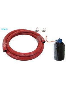 PAMEER 7.5ft Butane/Propane LPG Gas Cylinder Hose Pipe 9mm internal bore with 2 clamps, LPG gas Pipe for outdoor Camping Barbecue party, BBQ set, Connection Kit for LPG.  - Image 2