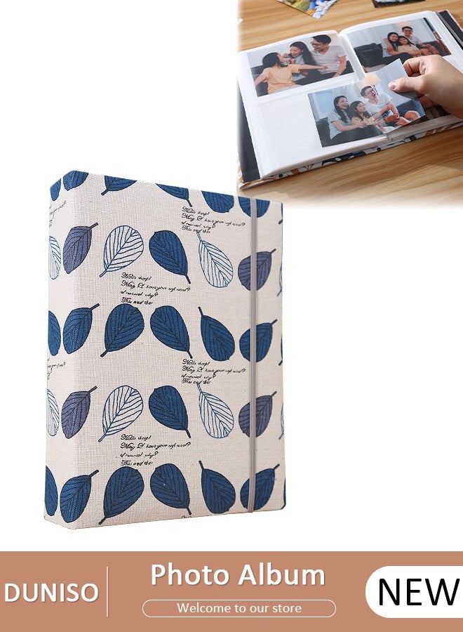 DUNISO 200 Pockets Foil Stamping Photo Album for 6 Inches Photos Portable Photo Album for Family Wedding Boys Girls - Image 1