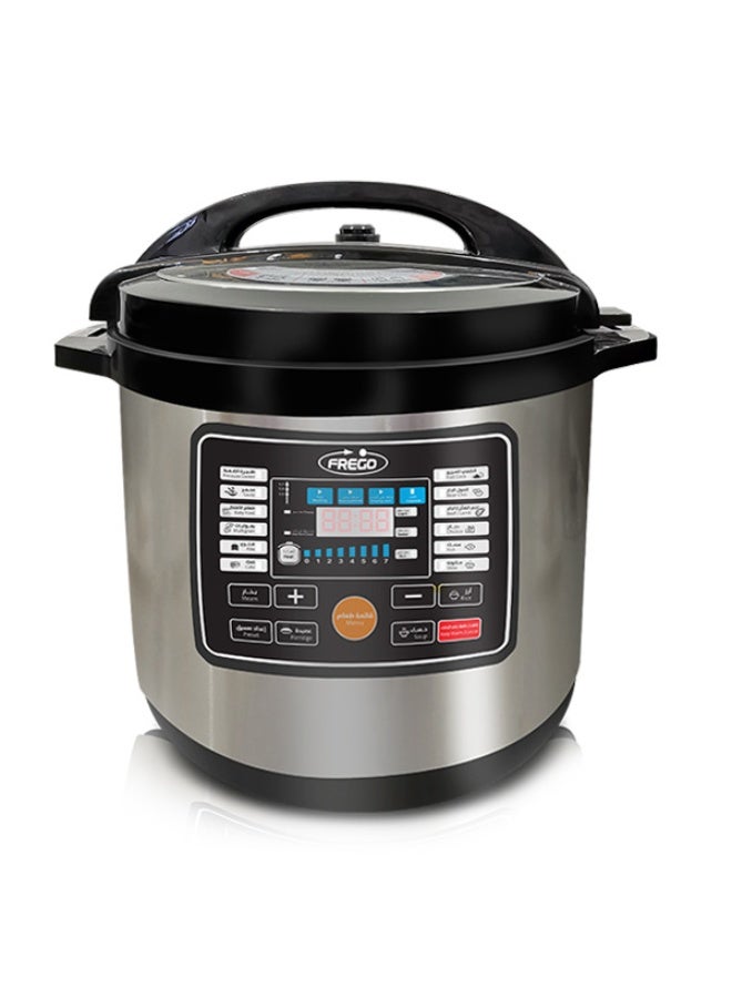 Frego 12L Electric Pressure Cooker FR-EPC12 | 1600W Digital Multi Cooker with 16 Cooking Functions | Ultra Ceramic Non-Stick Inner Pot | Stainless Steel Body | German Technology - Image 1