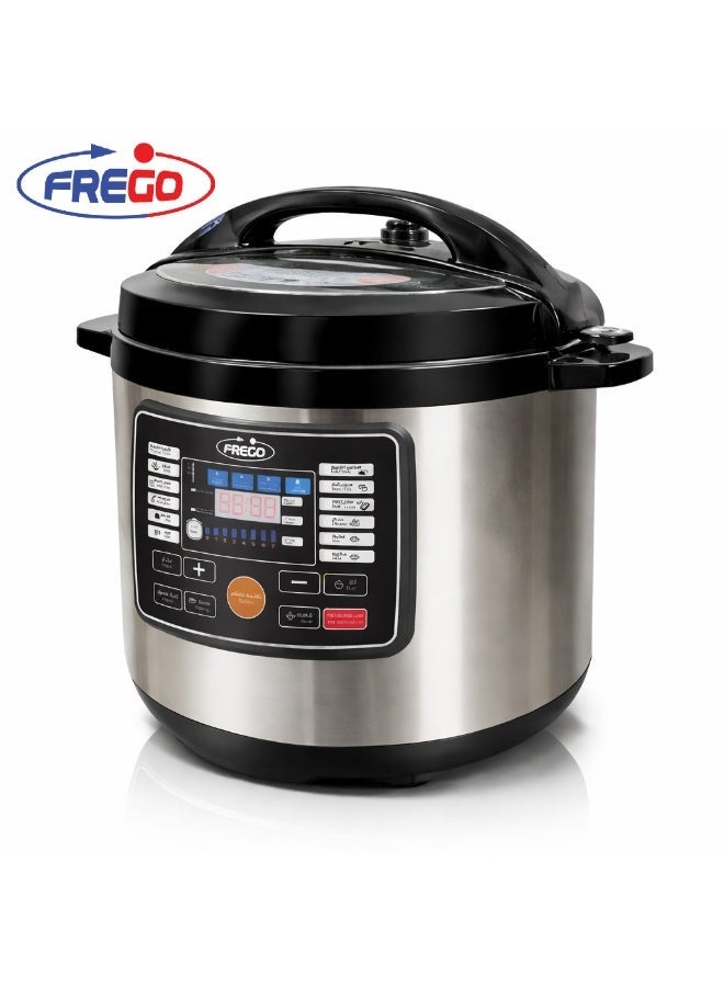 Frego 12L Electric Pressure Cooker FR-EPC12 | 1600W Digital Multi Cooker with 16 Cooking Functions | Ultra Ceramic Non-Stick Inner Pot | Stainless Steel Body | German Technology - Image 2