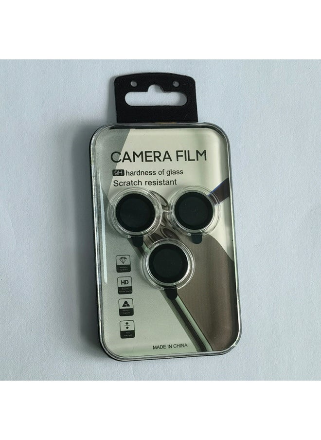 Generic - Apple 16 Imitation Original Lens Film For Apple 15 Lens Camera Protection Ring 16promax Boss Lens Film-Color:Dark Blue-Size:15promax/15pro☆ Crystal Box Packaging (three Shots) - Image 1