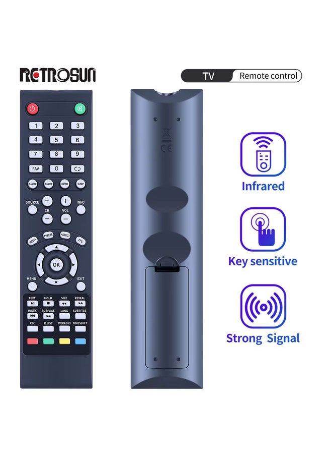 OMETTER - Remote Control for Manta LED TV 32 LED320M9 32LHN28L LED320H7 Telefunken TF-LED24S12T2 TF-LED28S42T2 smart LCD LED HDTV TV - Image 1