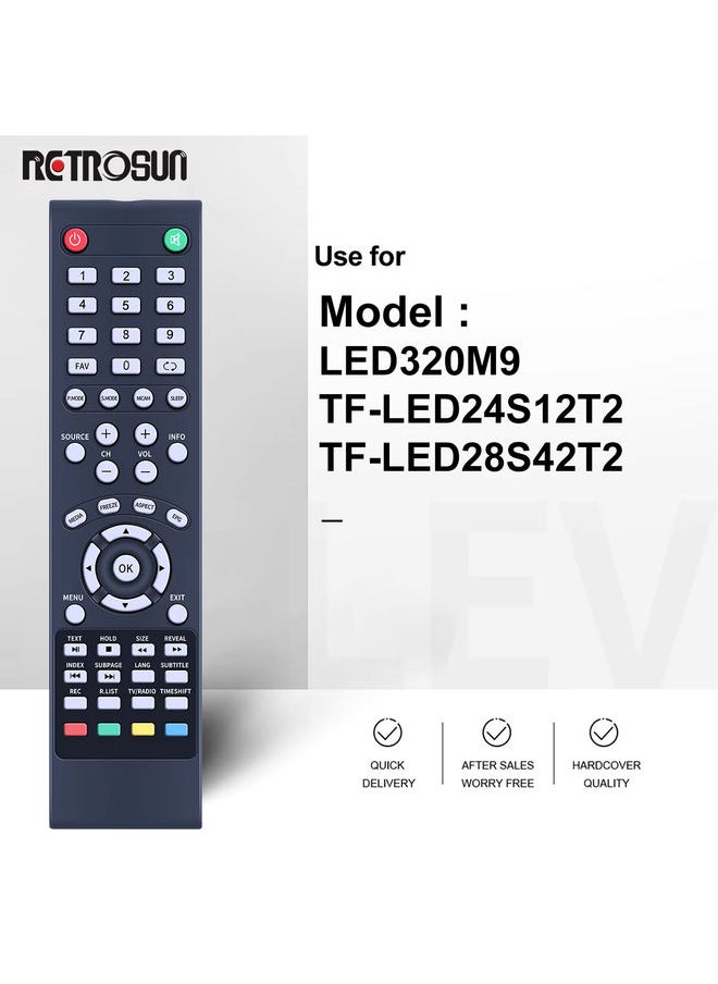 OMETTER - Remote Control for Manta LED TV 32 LED320M9 32LHN28L LED320H7 Telefunken TF-LED24S12T2 TF-LED28S42T2 smart LCD LED HDTV TV - Image 1