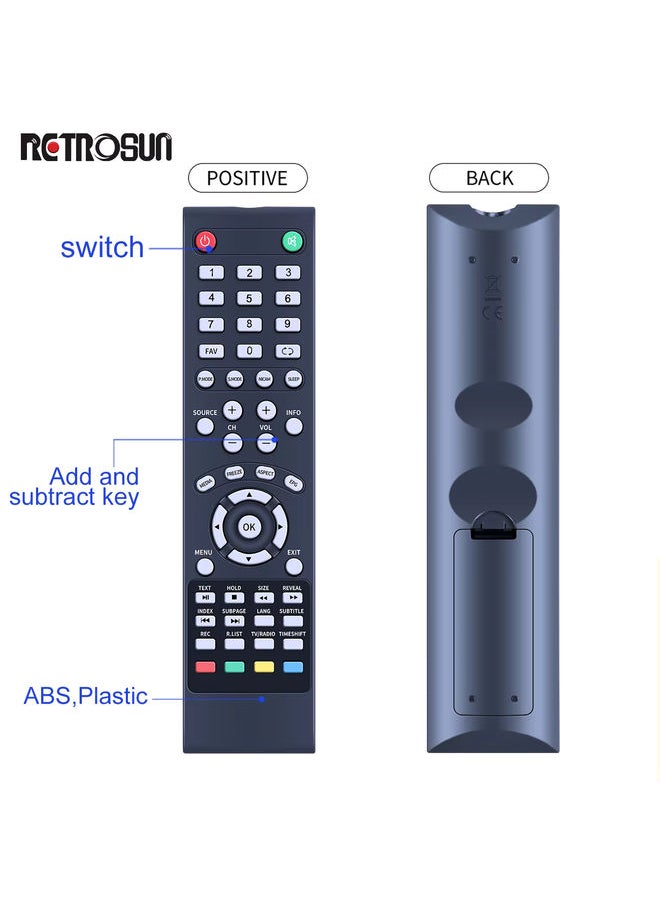 OMETTER - Remote Control for Manta LED TV 32 LED320M9 32LHN28L LED320H7 Telefunken TF-LED24S12T2 TF-LED28S42T2 smart LCD LED HDTV TV - Image 1
