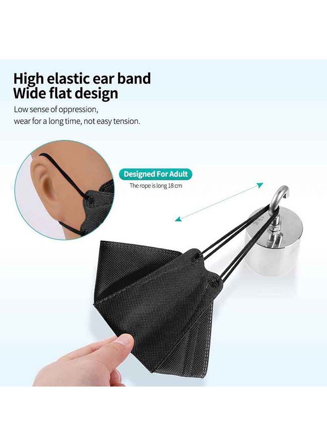 NIBEMINENT Pack Of 10 Pieces N95 Face Mask Black For Adults - Image 5