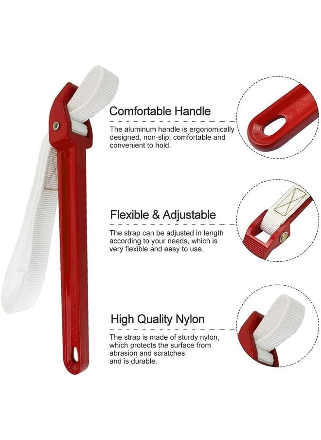 Biella 12" Adjustable Nylon Strap Wrench Pipe  - Image 3