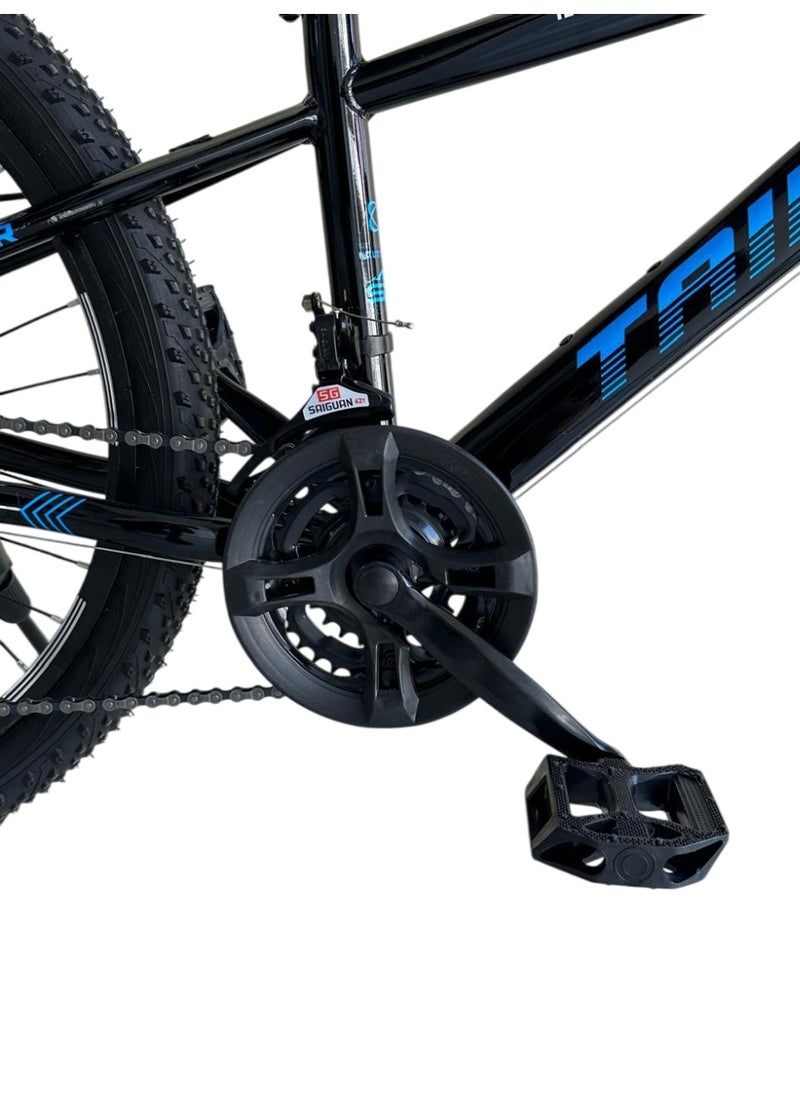 Shard Superior Mountain bike, 26 inches, 21 speed, frame carbon steel, front suspension, Disc brake, blue  - Image 3