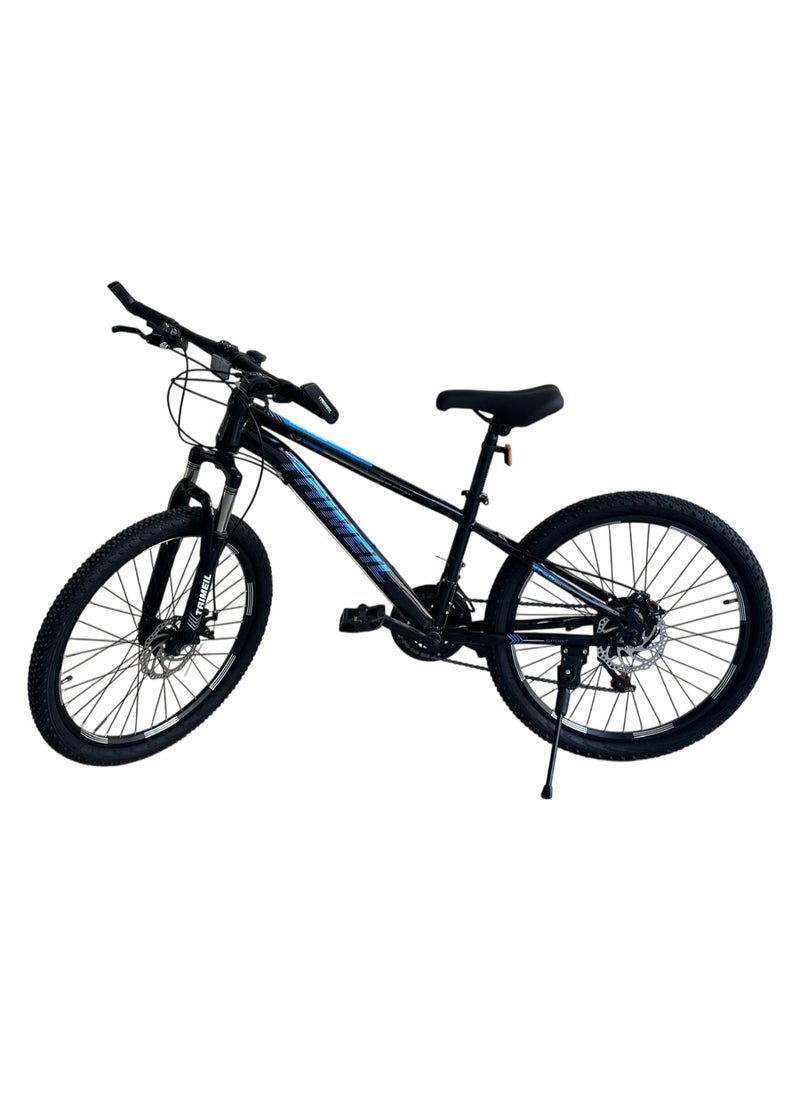 Shard Superior Mountain bike, 26 inches, 21 speed, frame carbon steel, front suspension, Disc brake, blue  - Image 1