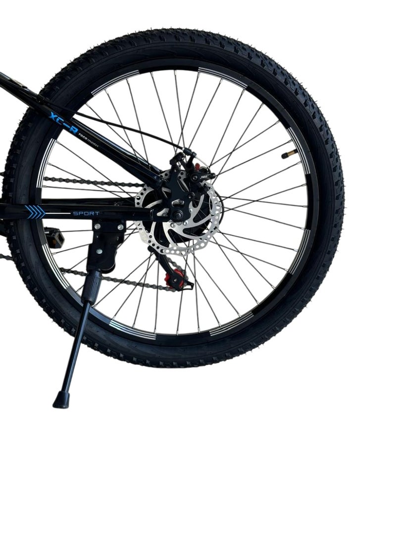 Shard Superior Mountain bike, 26 inches, 21 speed, frame carbon steel, front suspension, Disc brake, blue  - Image 2