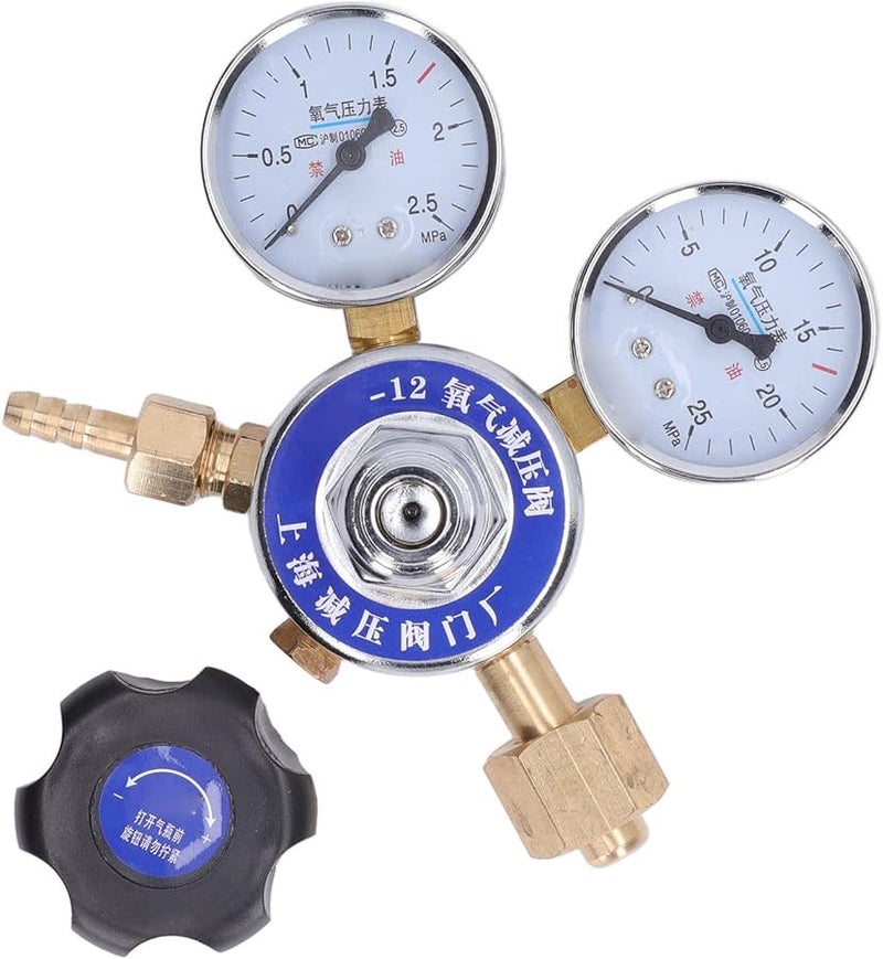 منظم الأكسجين النحاسي 2.5 ميجا باسكال صمام ضغط الغاز عالي الدقة والمتانة G5/8 - Image 2