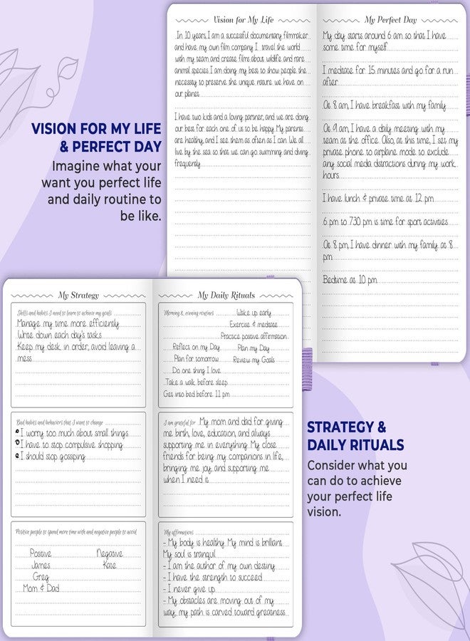 GoGirl Planner and Organizer for Women - Pocket Weekly Planner, Goals Journal & Agenda for Time Management & Productivity. Undated (Lavender) - Image 5