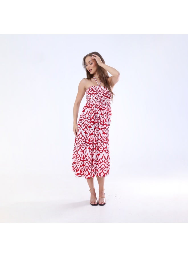 BEBO Women's printed skirt_Red & White  - Image 2