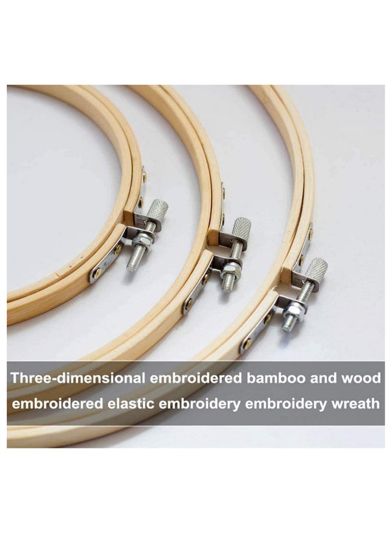 ٤ قطع مجموعة تطريز منقوشة للهواة بتصميم زهور مع خيوط ملونة وأدوات ٢٠x٢٠ سم - Image 2