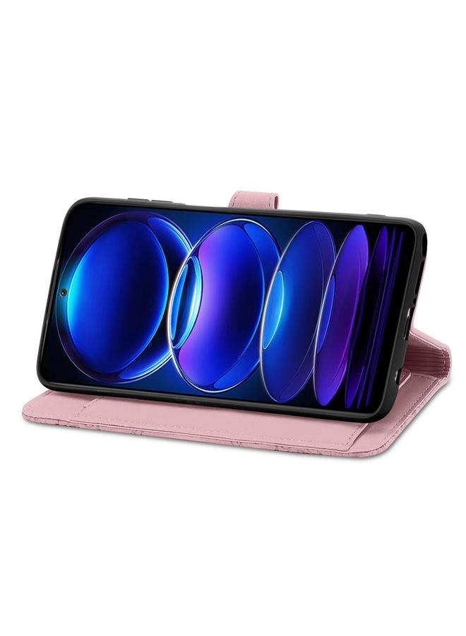 The Bros Phone Case For HMD Skyline Embossed Flower Zipper Leather Phone Phone Case - Image 5