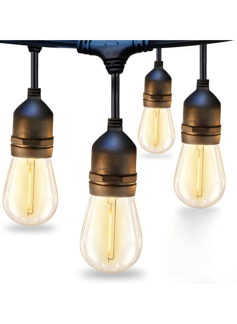 LED String Lights Outdoor Decorative Lighting Branch Bulb Waterproof Branch Bulb Socket Hanging Lights Heavy Duty Decorative Lights for Cafe, Patio, Small Garden 1 Branch Candle Column 5m - Image 1