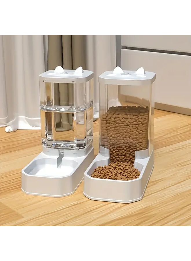 Automatic Pet Water Dispenser And Feeder Set Durable Plastic Large Capacity - Image 5