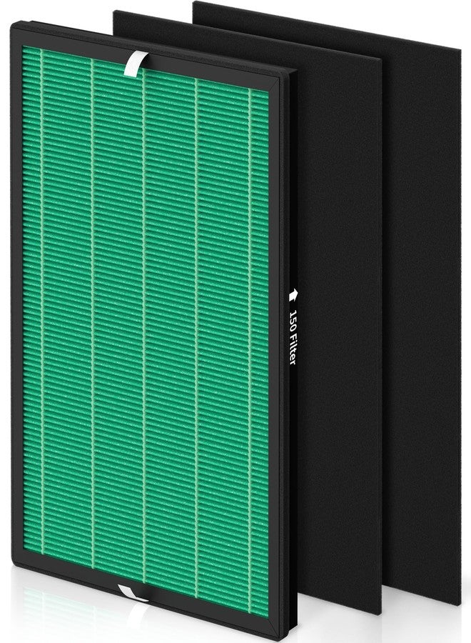 FCFMY 1 Pack 150 True HEPA Replacement Filter Set for Coway Airmega 150 Air Cleaner Purifier with 2 Activated Carbon Filters, Part Number AP-1019C-FP - Image 1