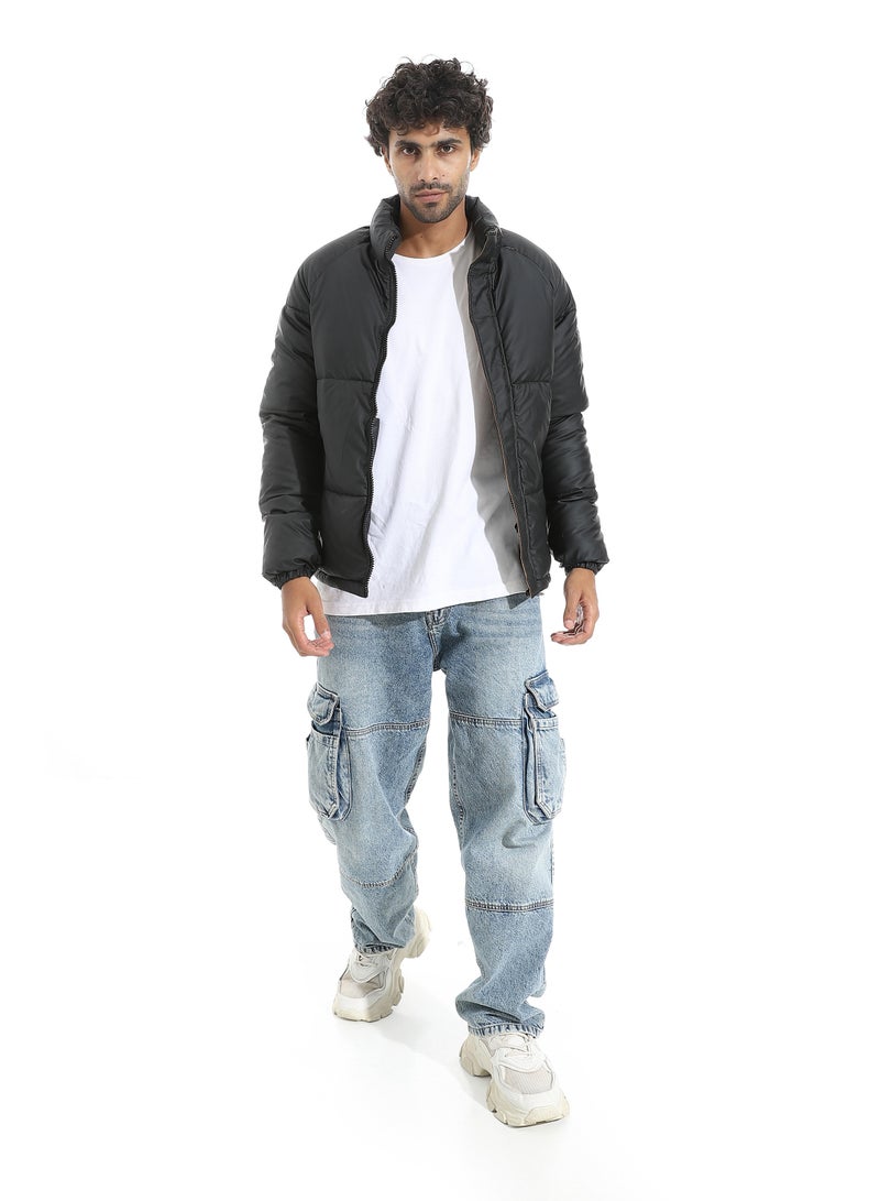 Pavone Winter Puffer Jacket FOR MEN- Black - Image 1