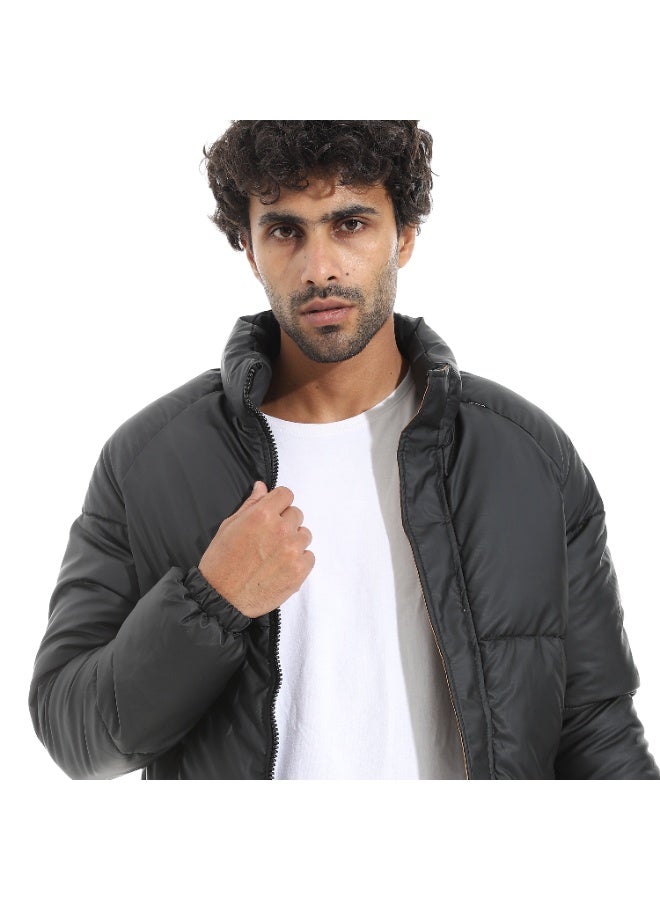 Pavone Winter Puffer Jacket FOR MEN- Black - Image 2