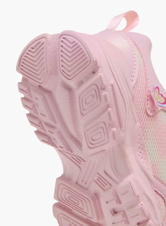 Flora Bella By Shoexpress Girls Ombre Print Sneakers With Hook And Loop Closure