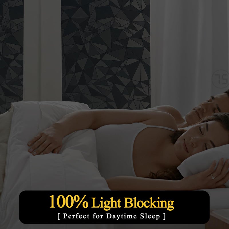 Niviy Blackout Window Film with Installation Tools Static Cling 100% Light Blocking Room Darkening, Heat Control Removable Window Tint for Home, Black Out Window Cover 17.7" by 78.7" - Image 2