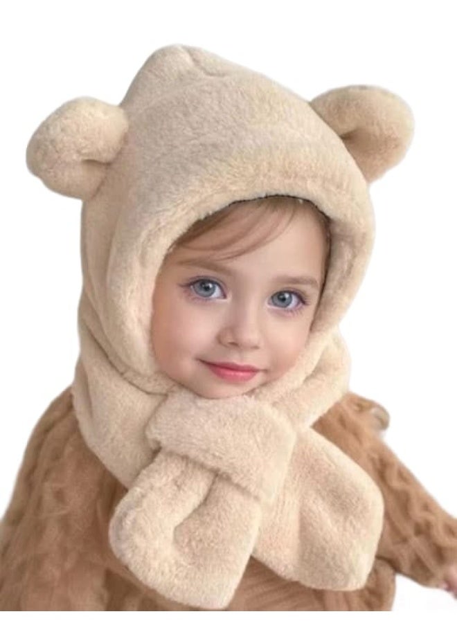 كابشو فرو طبيعي بسكارف يناسب الجنسين من الاطفال