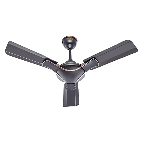 ACTIVA Corolla 900mm Ceiling Fan | 45W | 575 RPM High Speed | Anti Dust | High Air Delivery | Smoke Brown | Pack of 1 - Image 1