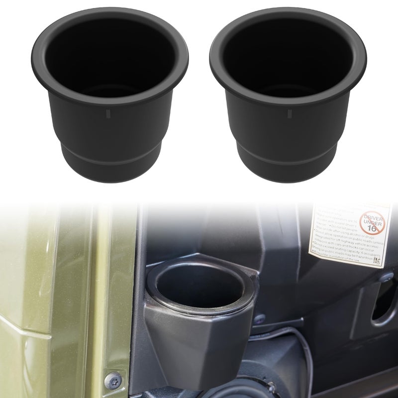 SAUTVS Cup Holder Drink Holder for Polaris Ranger 570 900 XP 1000 Crew Accessories(2PCS)