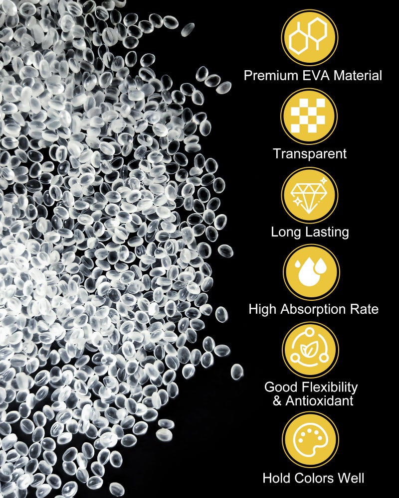 HOTGODEN 5LB Unscented Aroma Beads for Car Freshies, Clear Gel Crystal No Fragrance, DIY Homemade Natural Eva Beads Bulk - Image 2