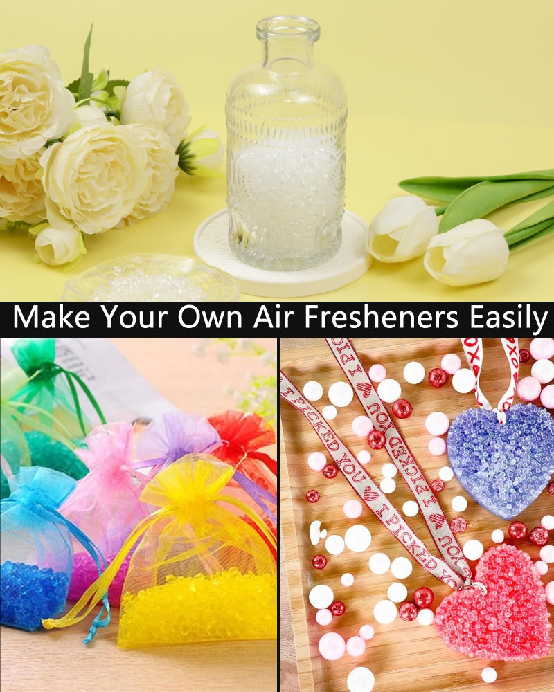 HOTGODEN 5LB Unscented Aroma Beads for Car Freshies, Clear Gel Crystal No Fragrance, DIY Homemade Natural Eva Beads Bulk - Image 4