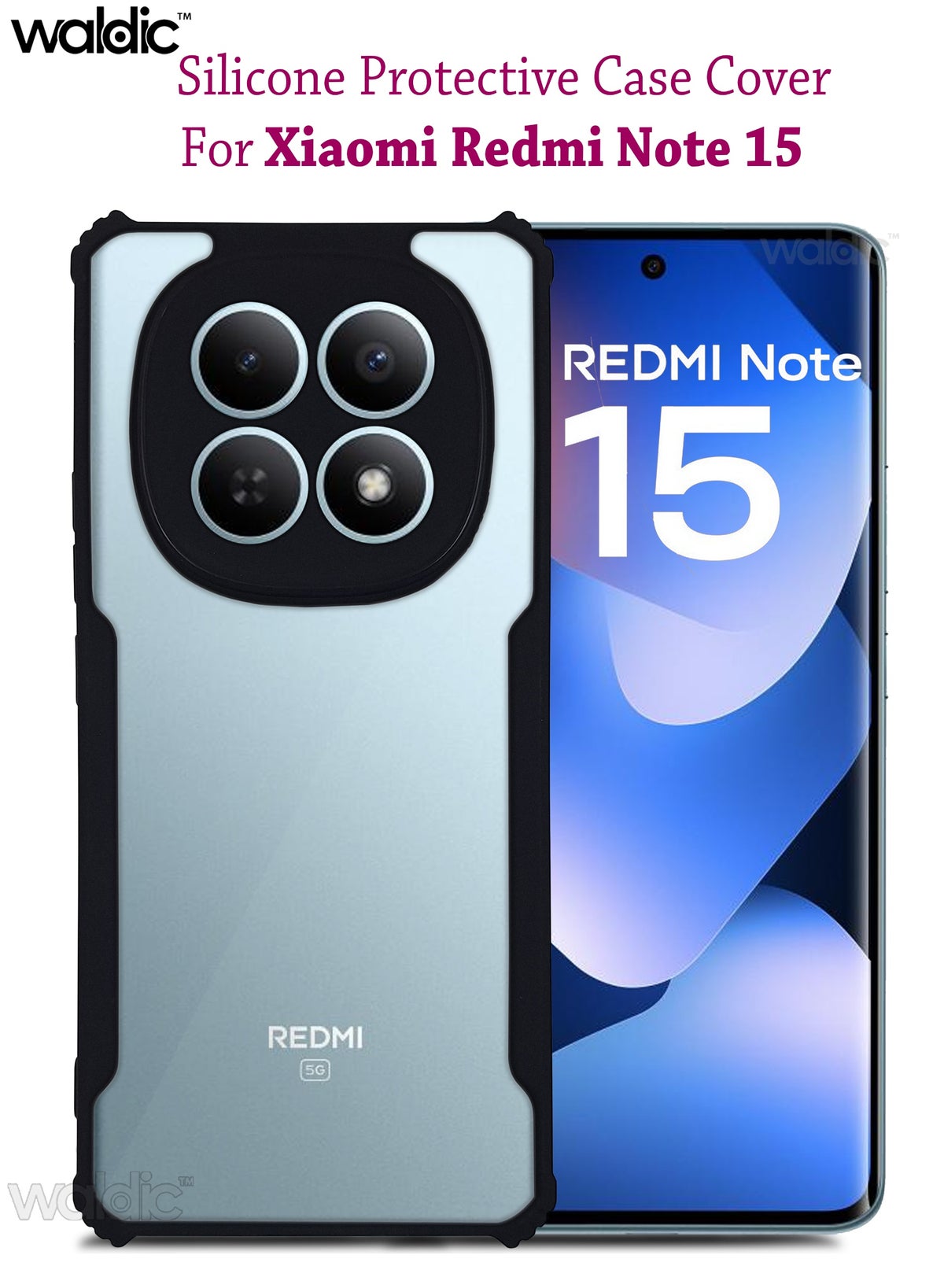 waldic Waldic Xiaomi Redmi Note 15 Case silicone ZFC84746A725606431E02Z