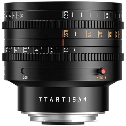 TTArtisan 35mm T2.1 Dual Bokeh Cine Lens for Canon Cameras Full Frame Wide Angle Camera Lenses, Large Aperture Mirrorless Camera Lens Compatible with Canon RF Mount - Image 1