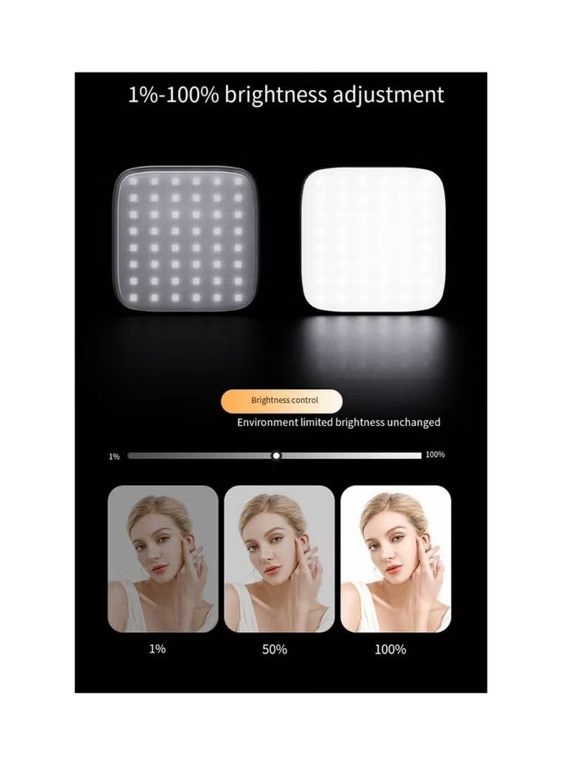 RGB M22 ضوء جيب مغناطيسي RGB LED للإضاءة لكاميرا الهاتف المحمول، سيلفي، بث الفيديو، تسجيل مباشر، تصوير، قابل للتعديل في السطوع - Image 5