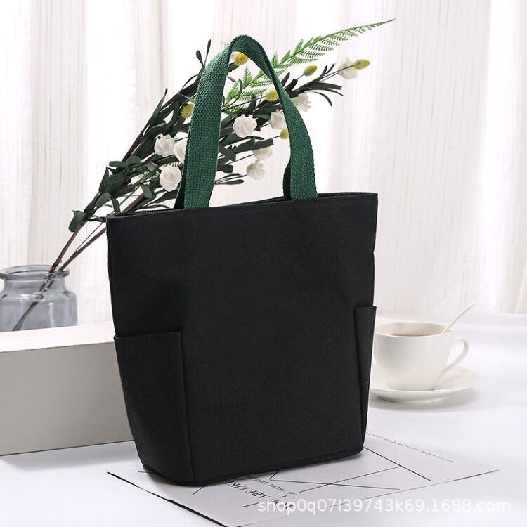 2023 Manufacturer New Korean Style Japanese Canvas Handbag Lunch Box Bag Fashionable Lunch Mommy Bag - Image 4