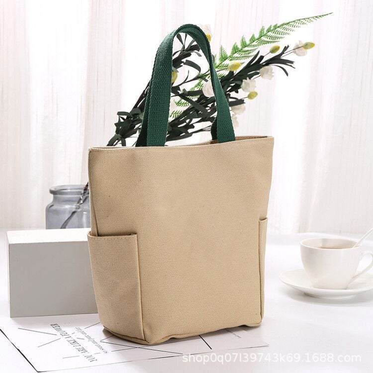 2023 Manufacturer New Korean Style Japanese Canvas Handbag Lunch Box Bag Fashionable Lunch Mommy Bag - Image 5