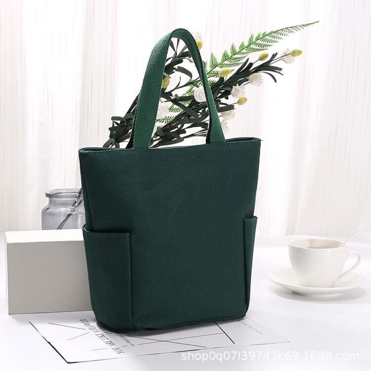 2023 Manufacturer New Korean Style Japanese Canvas Handbag Lunch Box Bag Fashionable Lunch Mommy Bag - Image 3