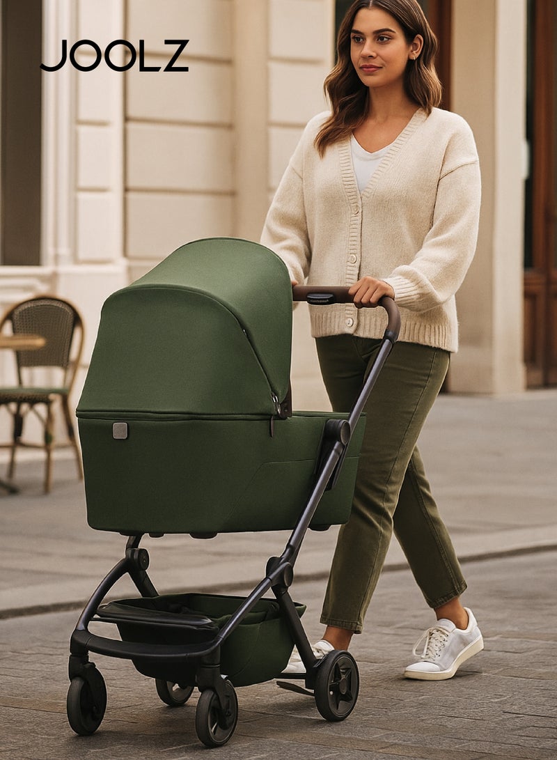 جولز سرير أطفال مدمج وخفيف الوزن إير² | طي ذاتي الوقوف | مناسب للأطفال حديثي الولادة | اللون الأخضر الغابي | مرتبة قابلة للتنفس | حماية من الشمس UPF 50+ | مدمج للغاية | 90x42x15 سم | 3.9 كجم - Image 2