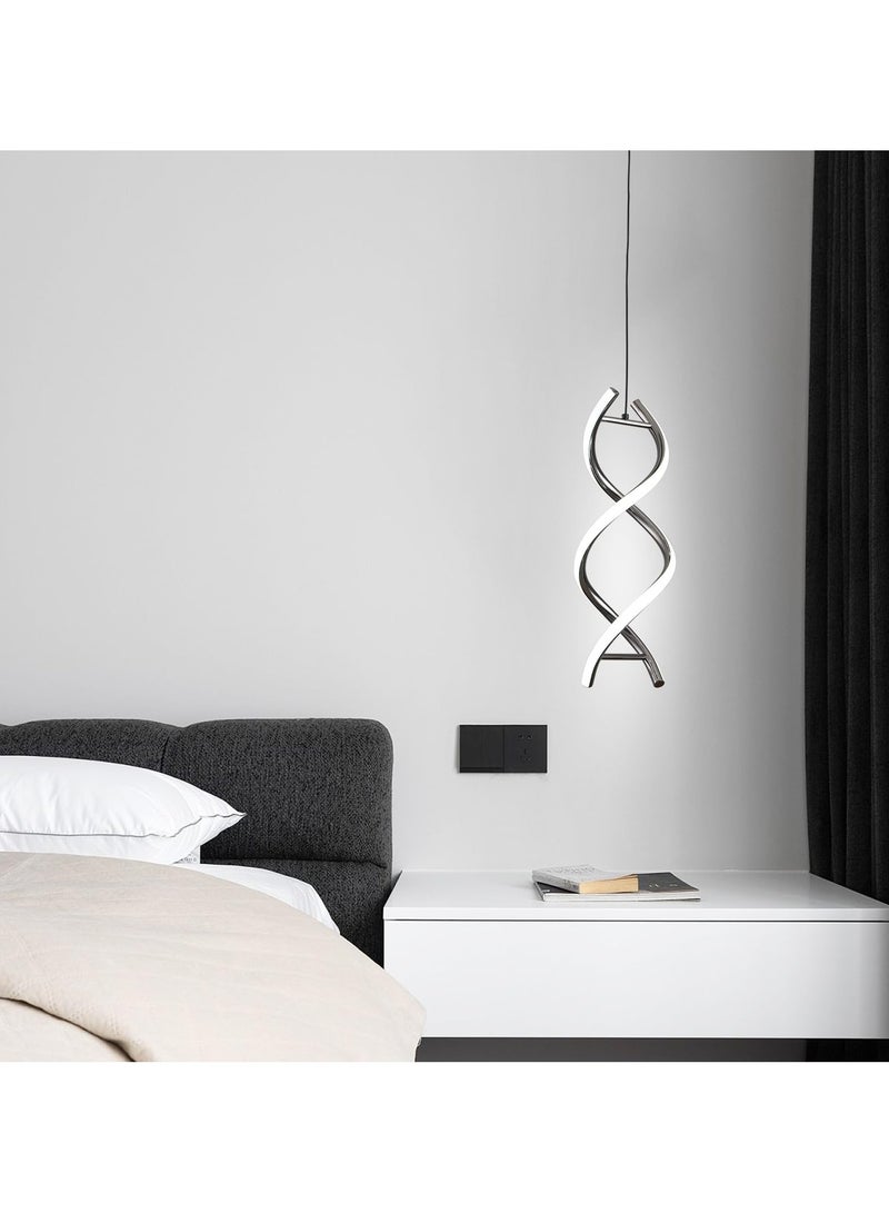 Ganeed Led Pendant Lights Kitchen Island,24W 6000K Cold White Light Modern Integrated LED Hanging Lamp, Adjustable Island Light Fixture for Living Room Bedroom Kitchen Sink Black - Image 1