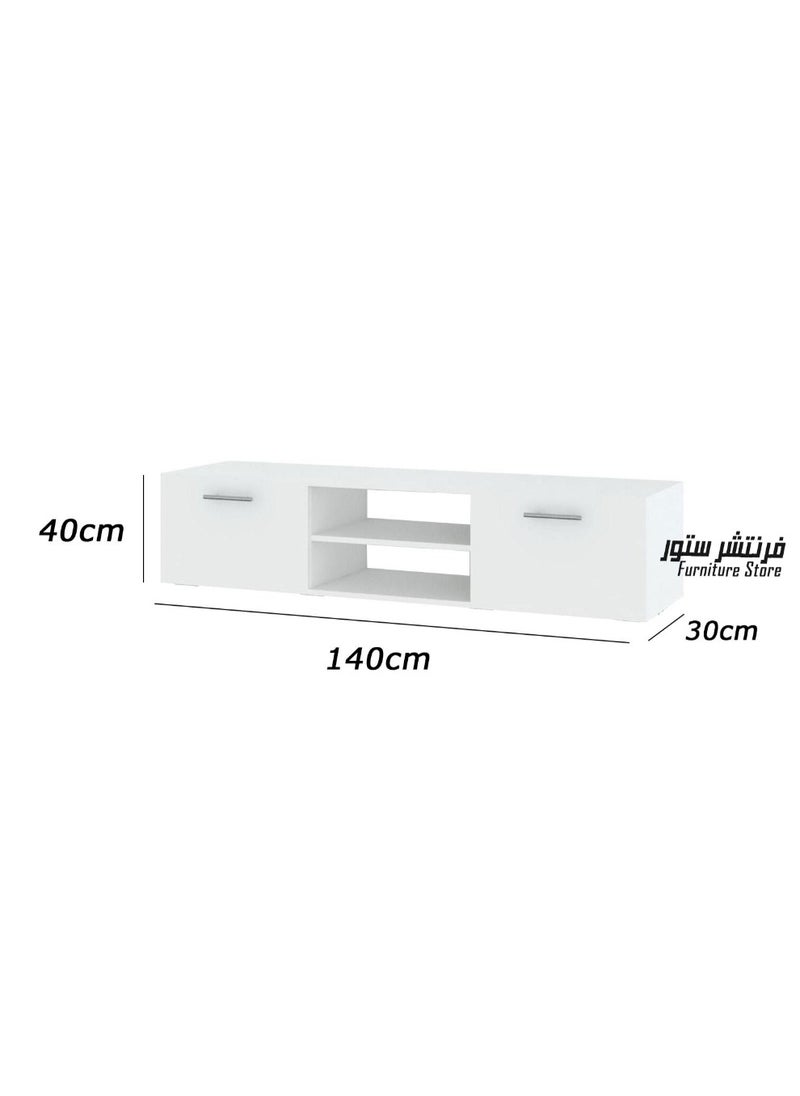 Generic - Modern TV unit - height 40 cm - width 140 cm - depth 30 cm, from Furniture Store. - Image 1