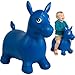 NDN LINE Bouncy Horse Birthday Gift for 2 Year Old Hopper Horse Inflatable Jumping Animal with Pump Single - Image 3