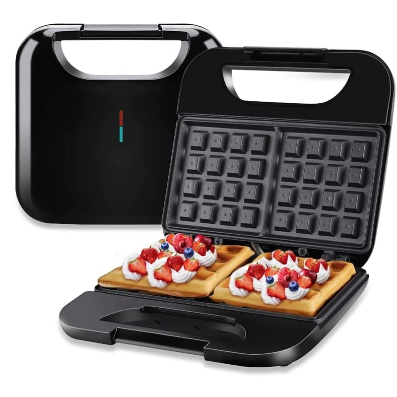 Ketumal Ketumal Waffle Sandwich Breakfast Machine Multifunctional Waffle Heating Machine for Household Toaster 750W Panini Press Grill Bread Toaster for Breakfast Lunch Desserts Home Camping - Image 2