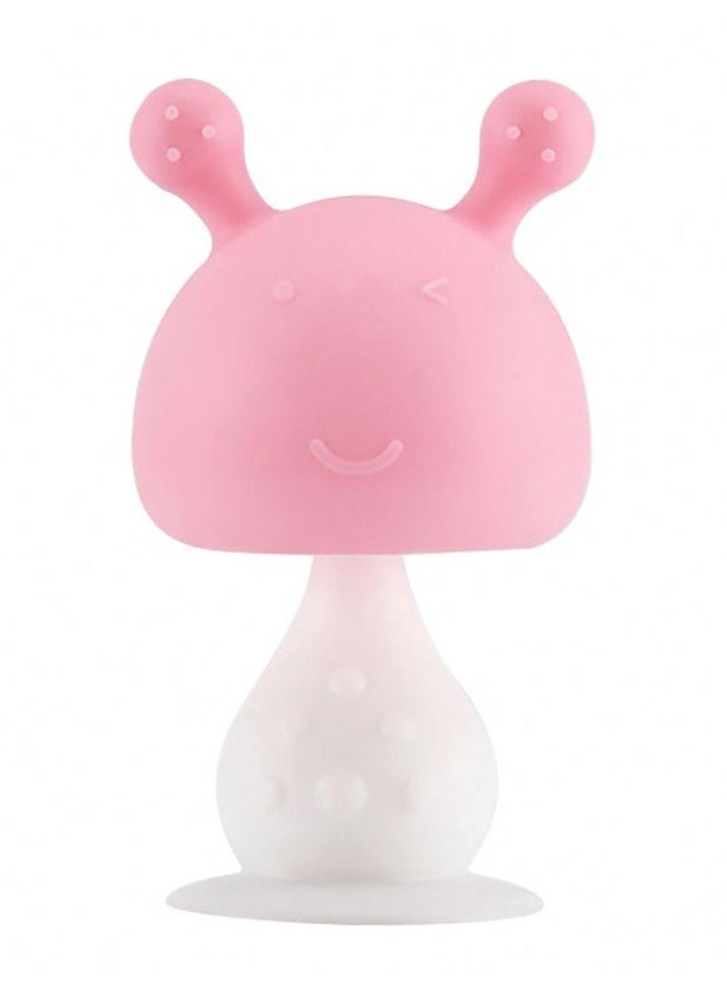 KASTWAVE BPA Free mushroom shapes Food Grade Silicone baby teethers ring toy - Image 1