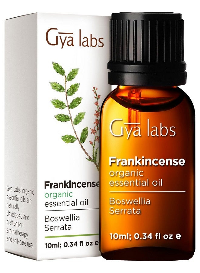 gya labs زيت اللبان العضوي الأساسي لراحة الجسم 100% زيت لبان طبيعي عضوي للبشرة زيت اللبان الأساسي العضوي للوجه و الناشر (0.34 أونصة سائلة) - Image 1