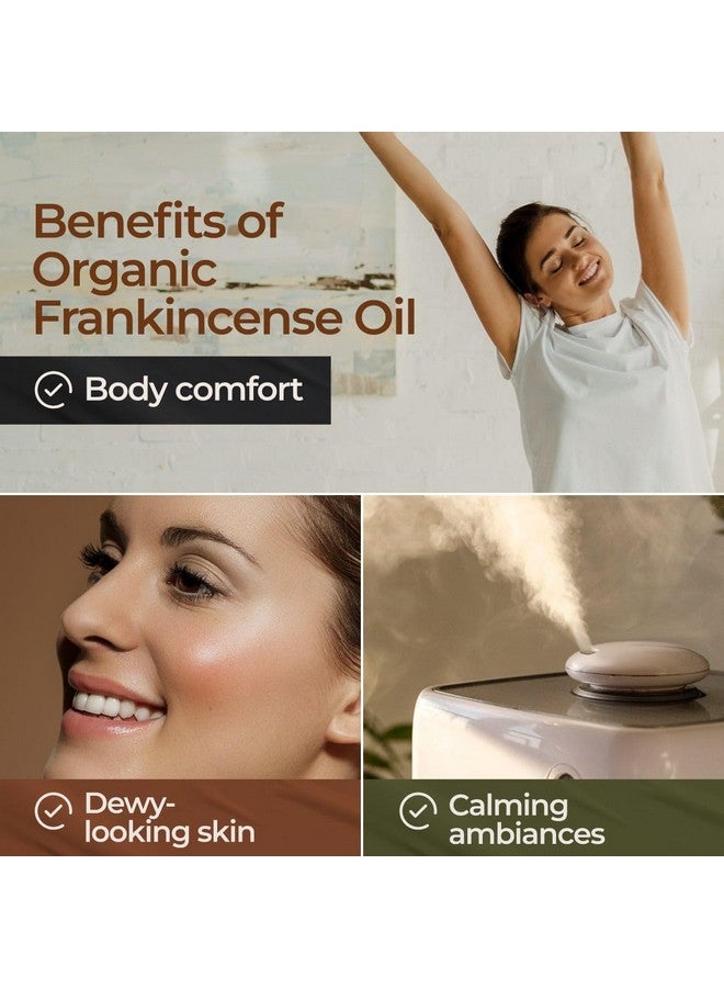 gya labs زيت اللبان العضوي الأساسي لراحة الجسم 100% زيت لبان طبيعي عضوي للبشرة زيت اللبان الأساسي العضوي للوجه و الناشر (0.34 أونصة سائلة) - Image 5