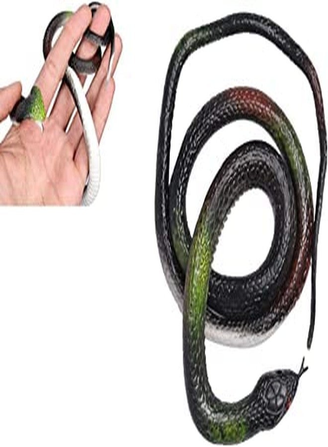 CSPARK BAND Rubber Snakes Prank Toy (Black, 28-inch Pack of 1). - Image 5