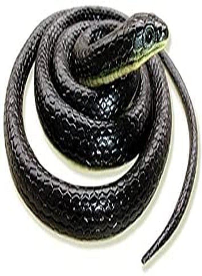 CSPARK BAND Rubber Snakes Prank Toy (Black, 28-inch Pack of 1). - Image 1
