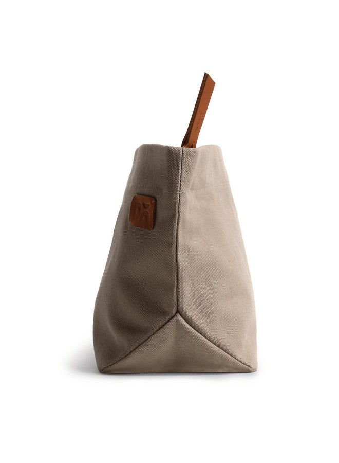 DailyObjects Small Clutch Taxi Canvas Pouch & Multi-Purpose storage organizer for Women and Men, Holds Accessories and Gadget like Toiletry, Cosmetics (Color - Beige) - Image 5