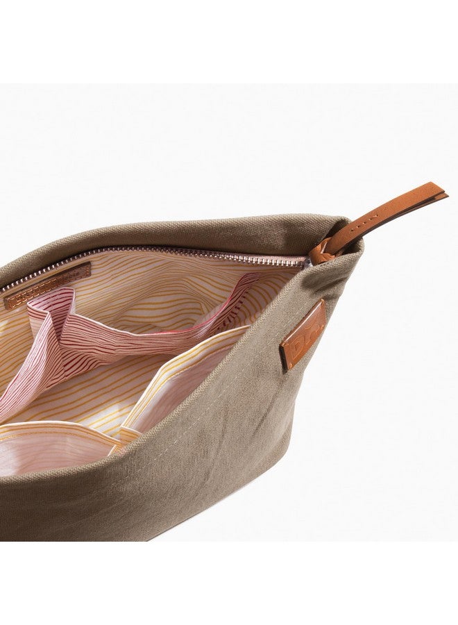 DailyObjects Small Clutch Taxi Canvas Pouch & Multi-Purpose storage organizer for Women and Men, Holds Accessories and Gadget like Toiletry, Cosmetics (Color - Beige) - Image 3