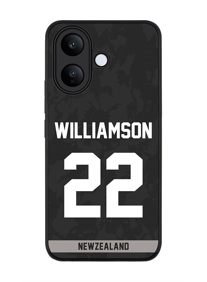 For vivo V60 Lite 5G / V60 Lite 4G Case,Slim fit Camera Protection, Shockproof Thin Phone cover  - New Zealand Kane Williamson, Jersey No 22